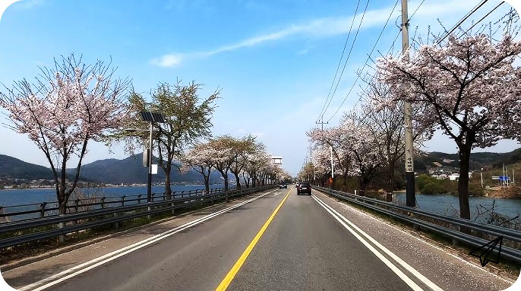 북한강변1 북한강변 드라이브 코스 도로 사진