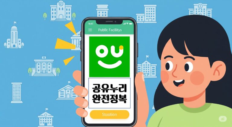 공유누리 앱 설치된 핸드폰