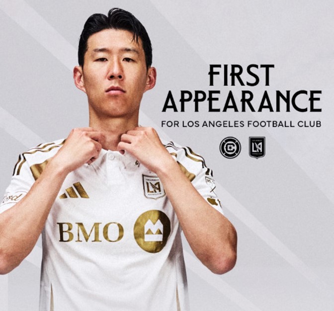 손흥민 LAFC 유니폼 입은 모습