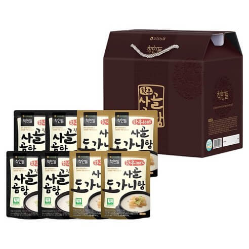 사골곰탕, 도가니탕 간편하게 포장된 선물세트