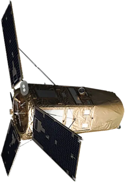 누리호가 우주에서 실제 펼쳐져서 설치된 모습 