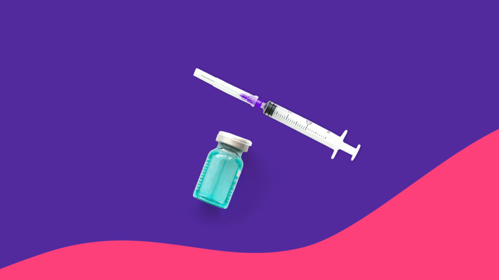 독감 치료약물과 주사기 사진