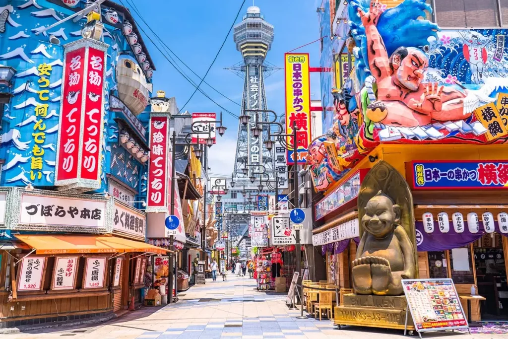 신세카이 & 츠텐카쿠의 번화가 거리 모습