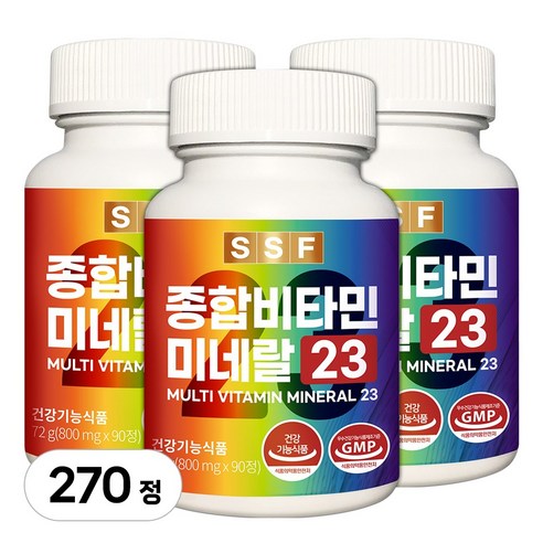 종합비타민 추천 순수식품 종합 멀티 비타민 미네랄 90정 3개