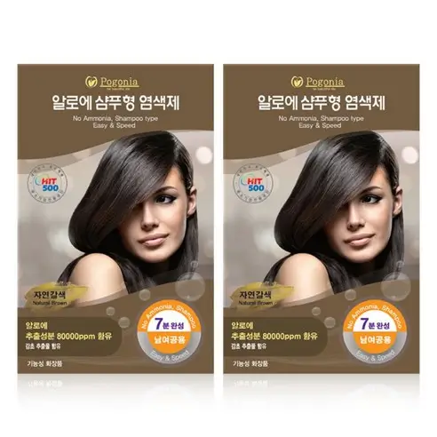 염색샴푸 추천 Best10. 포고니아 알로에헤나 염색샴푸 버블 거품