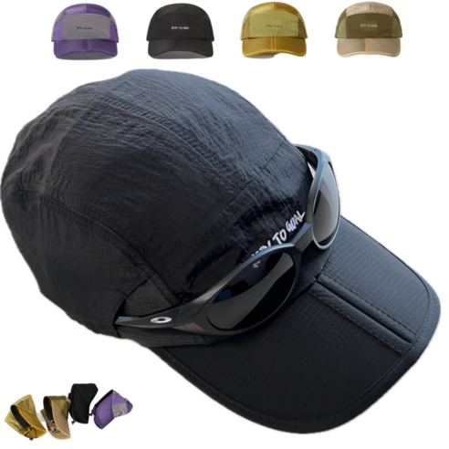 접이식 러닝캡 추천 메셀 러닝 모자 메쉬 런닝 캡 접이식 스포츠 블랙