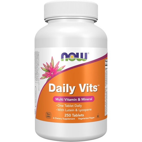 종합비타민 추천 나우푸드 데일리 비츠 멀티비타민 & 미네랄 타블렛 250정 1개