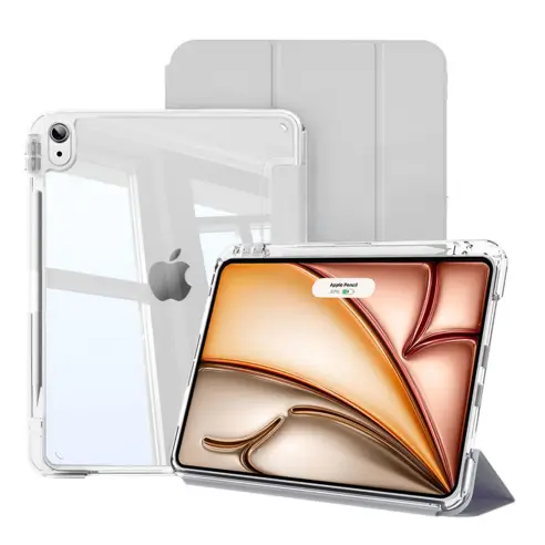 아이패드케이스 추천 Best10-1. 헤미션 아이패드 펜슬 수납 클리어 범퍼 스마트커버 케이스