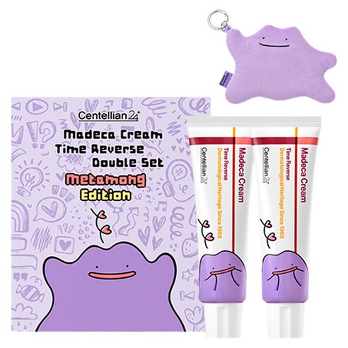 6. 센텔리안24 마데카 크림 타임 리버스 50ml 2개 + 메타몽 키링 파우치 세트