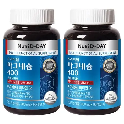 마그네슘영양제 추천 Best10-3. 뉴트리디데이 프리미엄 마그네슘 400, 90정, 2개