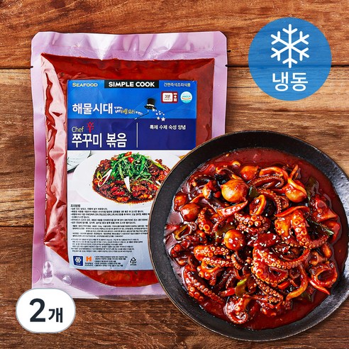 5. 바다랑푸드랑 셰프신 쭈꾸미볶음 (냉동), 500g, 2개 👨‍🍳