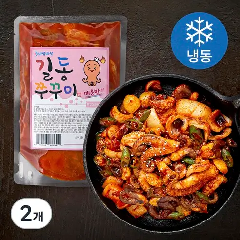 8. 바담바담 길동 쭈꾸미볶음 매운맛 (냉동), 300g, 2개 🌶️⚡