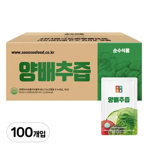 양배추즙 추천 Best10-7. 순수식품 양배추즙