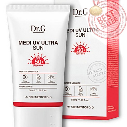 닥터지선크림 메디 UV 울트라 선 3중 기능성 미백 주름개선 SPF50+