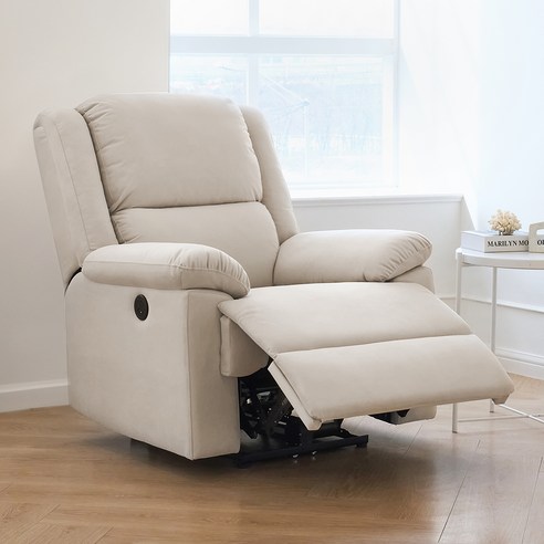 웰퍼니쳐 리우 전동 리클라이너 1인 소파 패브릭 방문설치