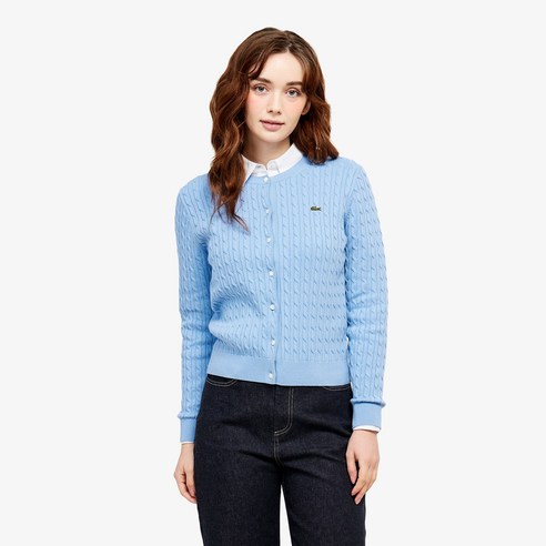 라코스테 여성가디건 케이블 긴팔 가디건 AF218E-56G