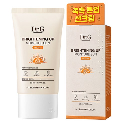 닥터지선크림 브라이트닝 업 모이스처 톤업 건성 촉촉 SPF50+