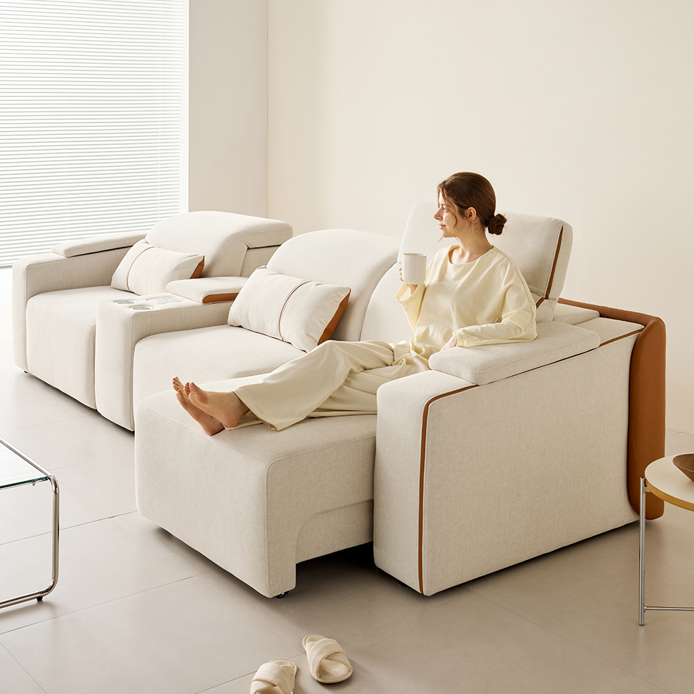 까르엠 프리스티노 2세대 4인용 리클라이너 소파