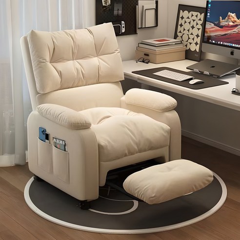 코코실리 1인용 리클라이너 쇼파 컴퓨터 의자 패브릭