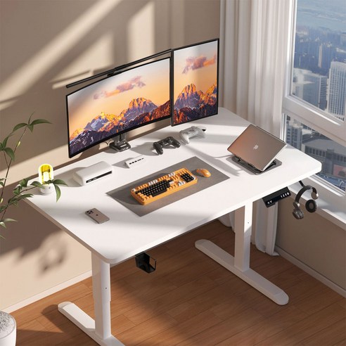 Fahomiss 전동 모션데스크 높이조절 스탠딩 책상 사무용 재택근무 추천