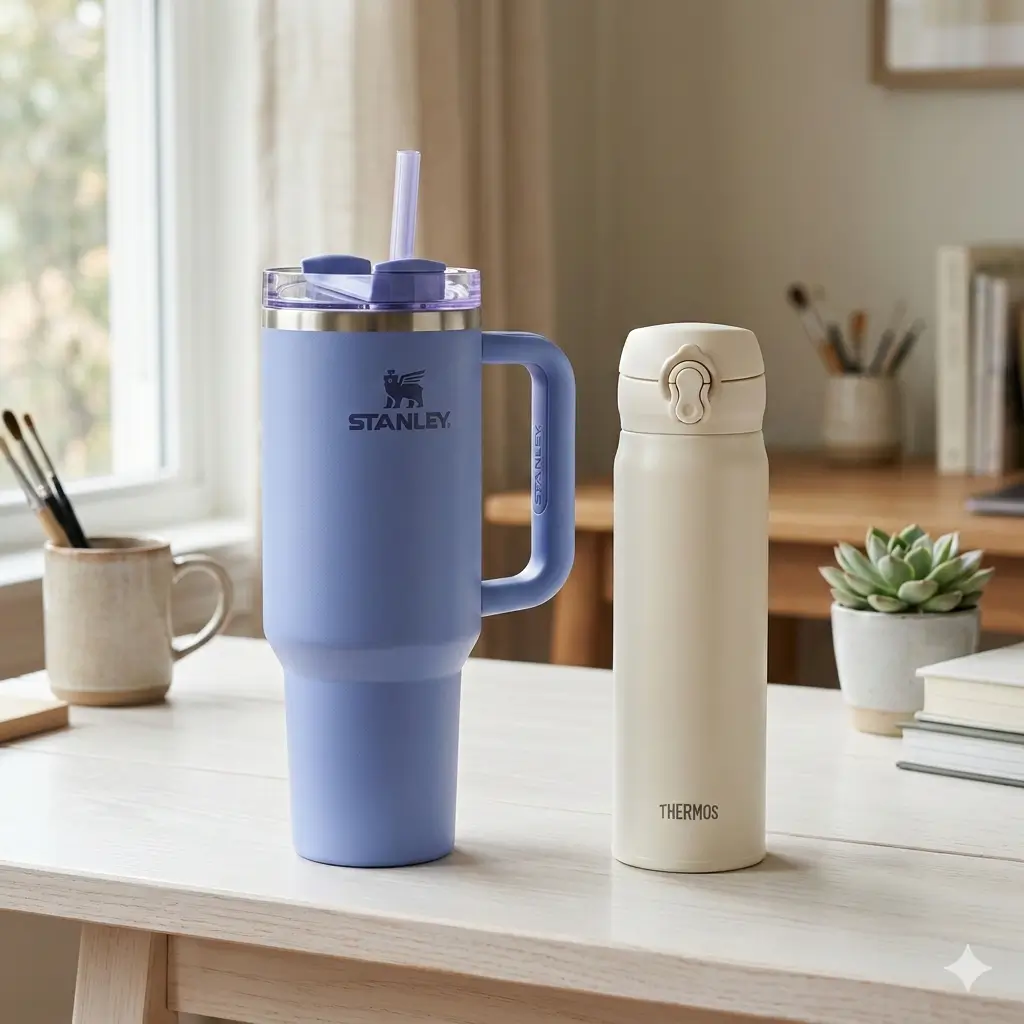 스탠리텀블러 와 써모스 텀블러 비교