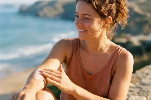 닥터지 선크림 5종 제품(그린 마일드 업, 브라이트닝 업, 블랙 스네일, 메디 UV, 포어 블러 업)이 나란히 놓여 있는 모습과 자외선 차단 지수 SPF50+ PA++++ 텍스트가 포함된 가이드 이미지