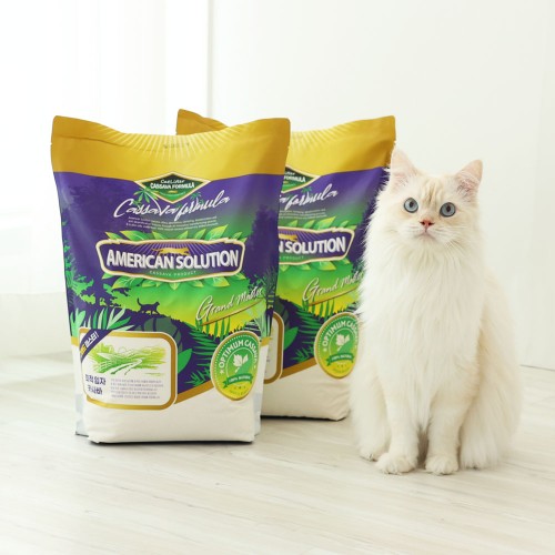 카사바 고양이 모래 추천 아메리칸솔루션 옵티멈 먼지없는 모래 6kg 2개