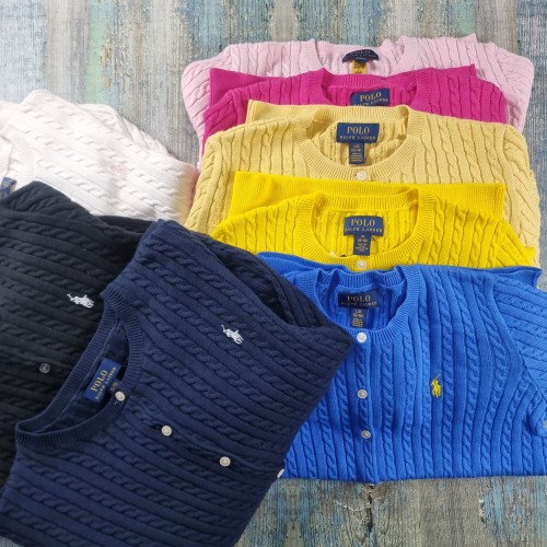 폴로 랄프로렌 여성가디건 케이블 니트 걸즈 가디건