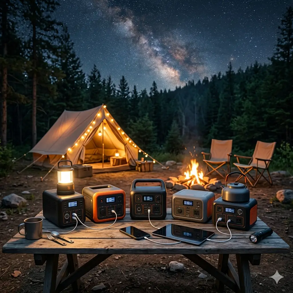 캠핑용 파워뱅크 추천 제품 비교 및 인산철 배터리 활용 예시 이미지