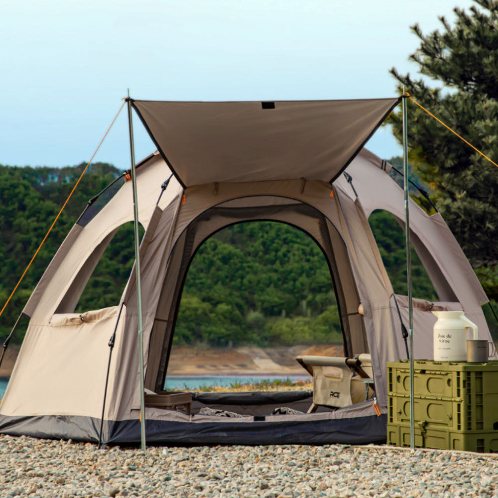 로티캠프 헥사돔 원터치 텐트 HEX5-4 추천