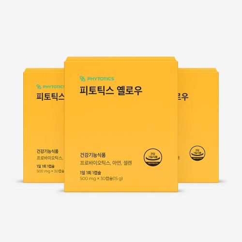 여성 질유산균 추천- 피토틱스 옐로우 여성 질 유래 유산균 30캡슐, 3개
