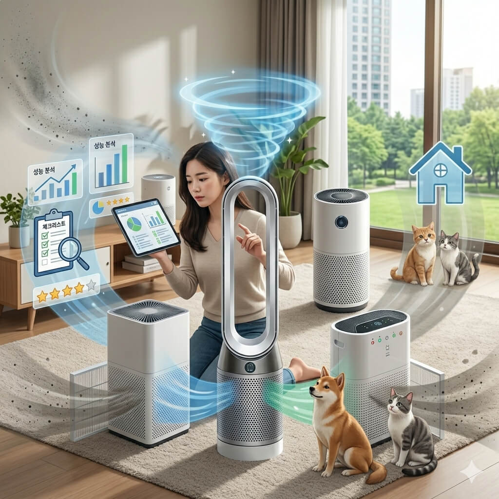 2026년 인기 공기청정기 5종(쿠쿠, 샤오미, LG, 오토닛, 필립스) 비교 및 추천 순위 이미지