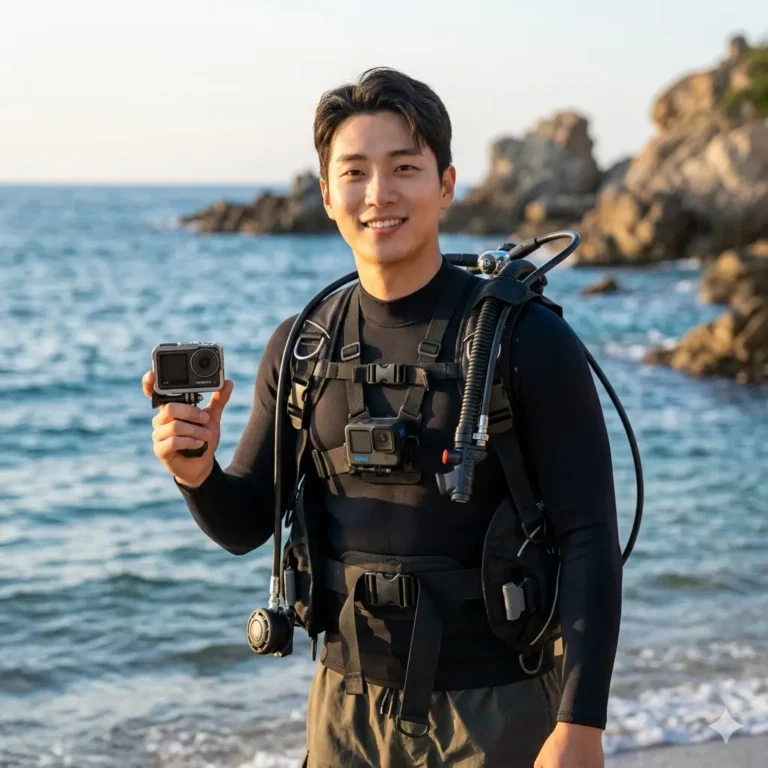 DJI 오즈모 액션6와 고프로 히어로13 블랙 액션캠 제품 비교