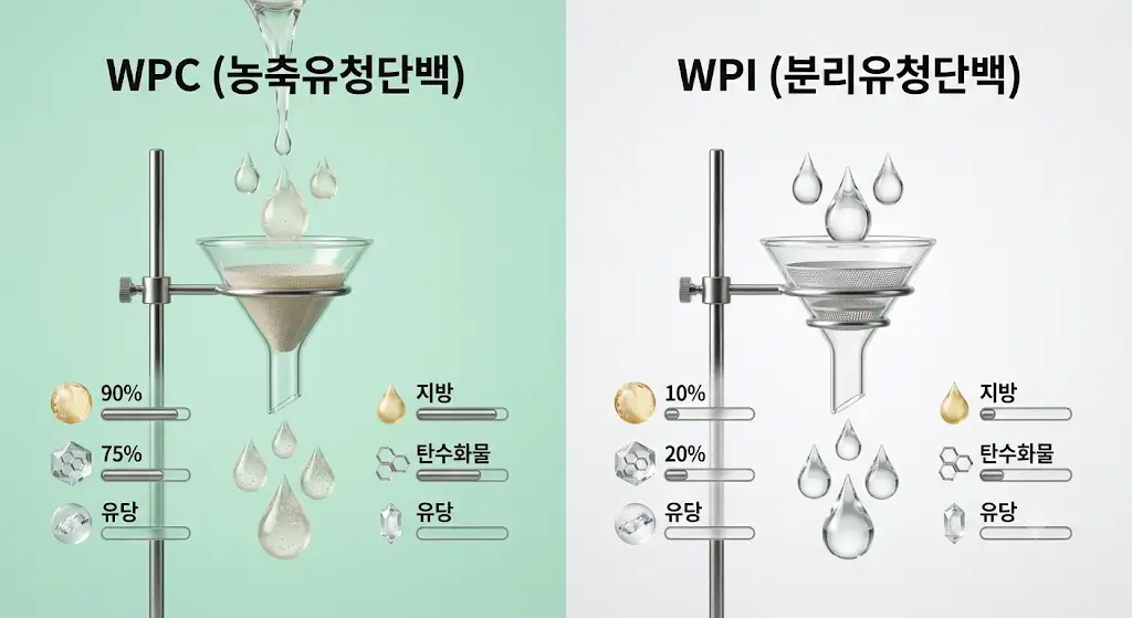 WPC와 WPI의 필터링 단계 차이